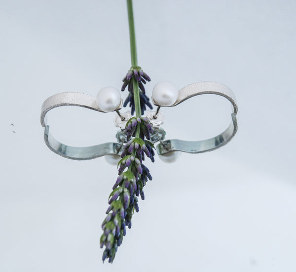 Dragonfly earrings. Rustic elegance