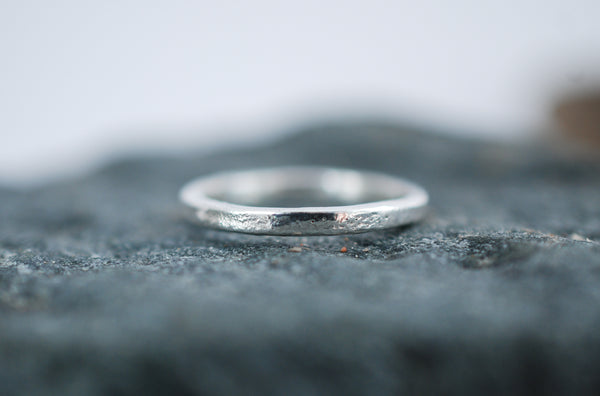 Silver band ring. Stacking ring