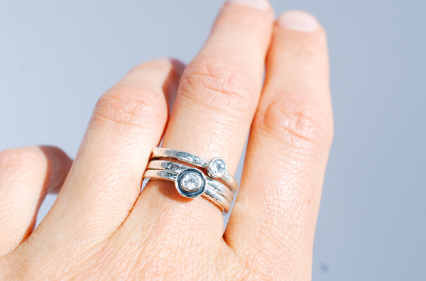 Topaz silver ring. Jewellery design.