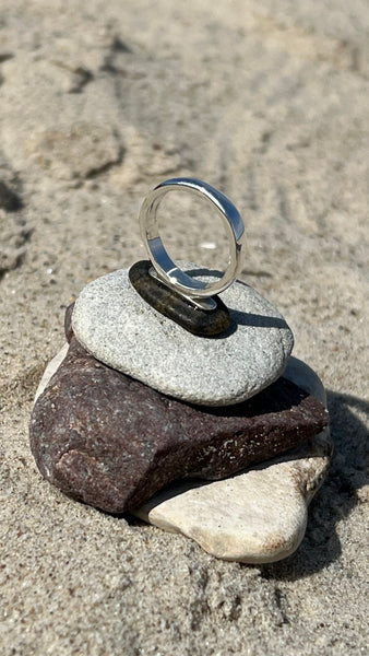 Handmade silver jewellery with natural stones