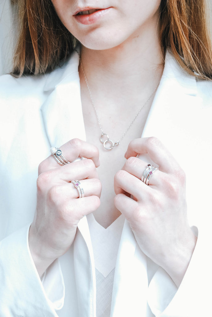 Sterling Silver Stacking Rings// Set of 7 Simple Stacking - Etsy | Sterling silver  stacking ring set, Sterling silver stacking rings, Silver stacking rings  simple