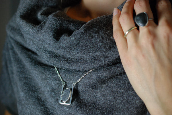 Handcrafted designer jewellery. Artistic necklace