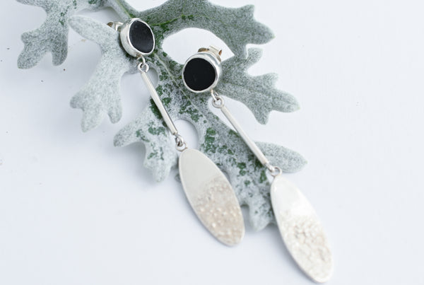 "Dancing with the sea" lightweight silver earrings