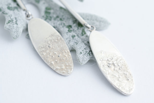 "Dancing with the sea" lightweight silver earrings