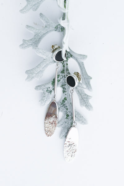 "Dancing with the sea" lightweight silver earrings