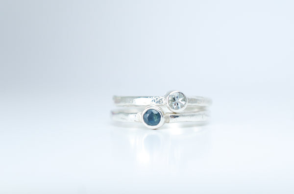 Handmade designer jewellery. Stacking rings