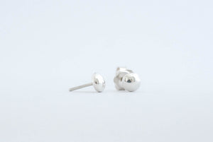 Silver stud earrings. Handmade jewelry