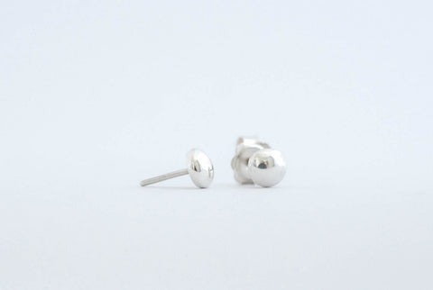 Silver stud earrings. Handmade jewelry