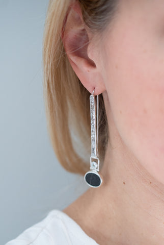 "Winter friend" silver earrings