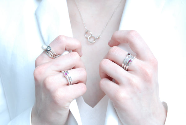 colourful stacking rings
