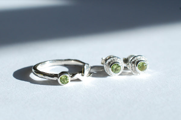 Handmade designer stud earrings.