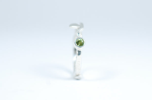 Silver stacking ring. Freedom ring