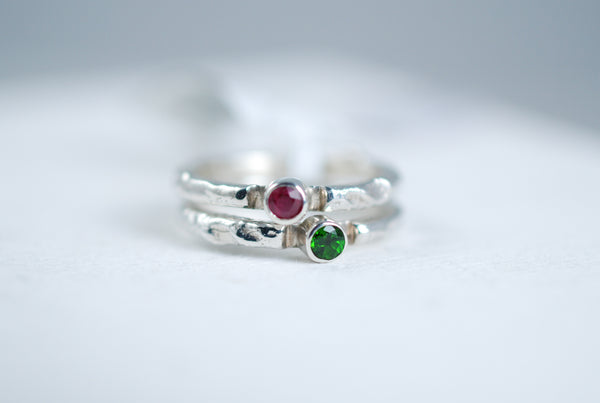 Stacking silver ring. Summer collection