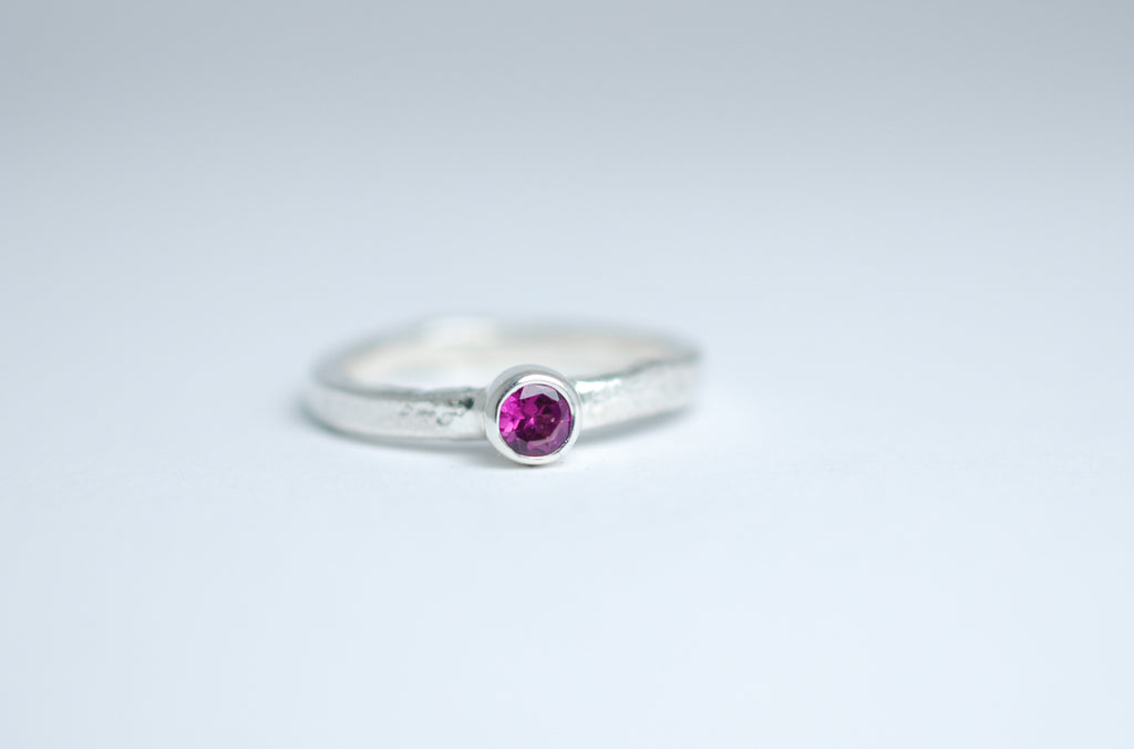 Purple Rhodolite Garnet Stackable Ring | Burton's