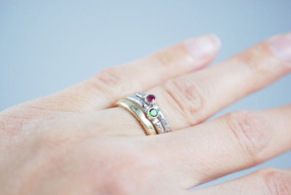 stacking silver ring. summer collection