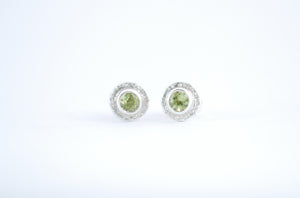 Designer jewellery. Silver stud earrings.