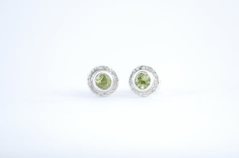 Designer jewellery. Silver stud earrings.